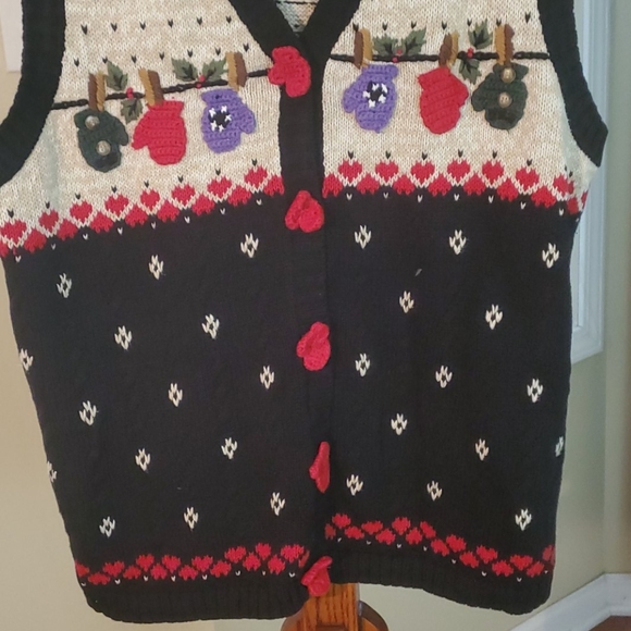 QUACKER FACTORY WOMEN'S VEST SWEATER SIZE M - Picture 4 of 11